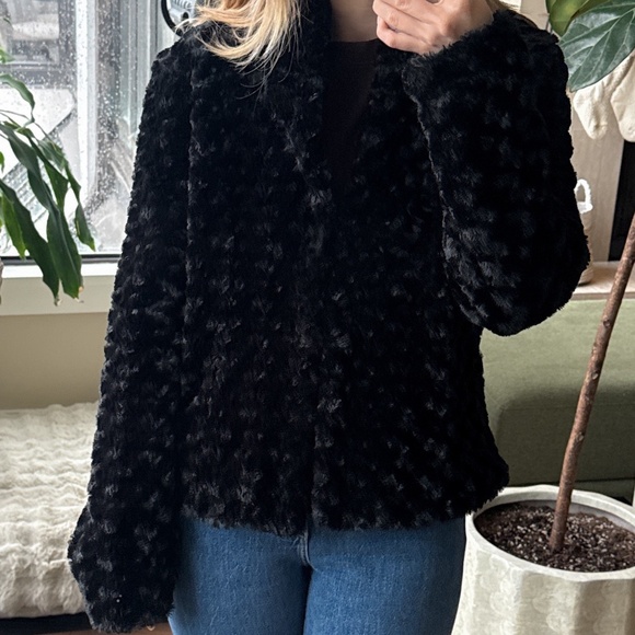 Quilted Mac & Jac faux fur jacket - Picture 1 of 3